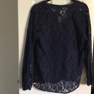 Lace Top With Detachable Camisole - NWOT